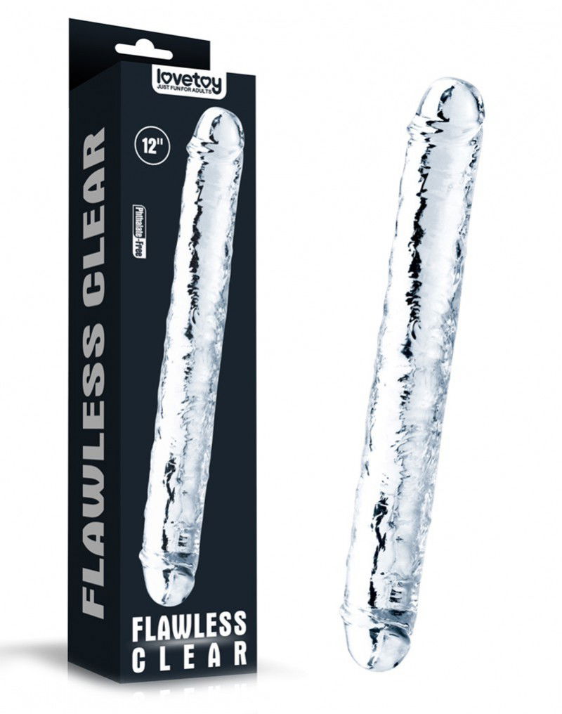 LoveToy - Flawless Clear Double Dildo 30 cm