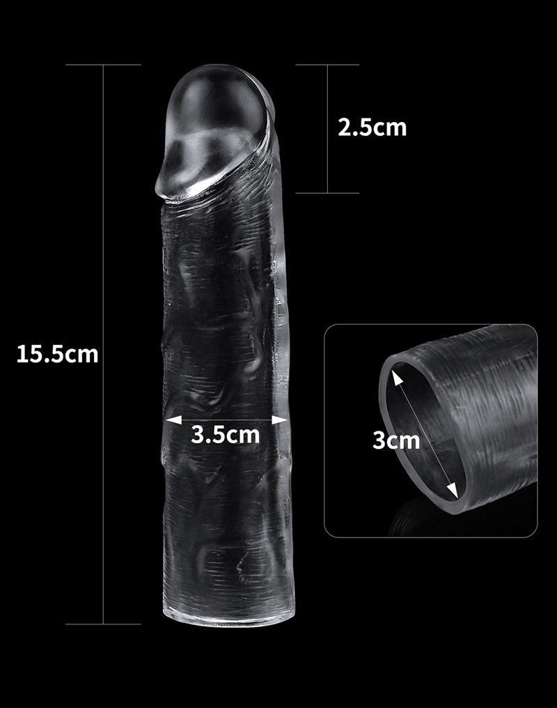 LoveToy - Flawless Clear Penis Sleeve + 2.5 cm