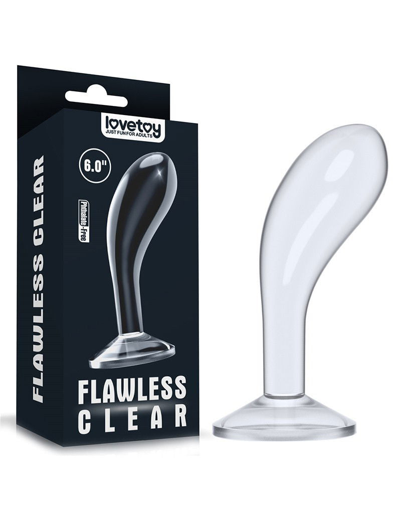 LoveToy - Flawless Clear - Prostaat Plug 15 cm