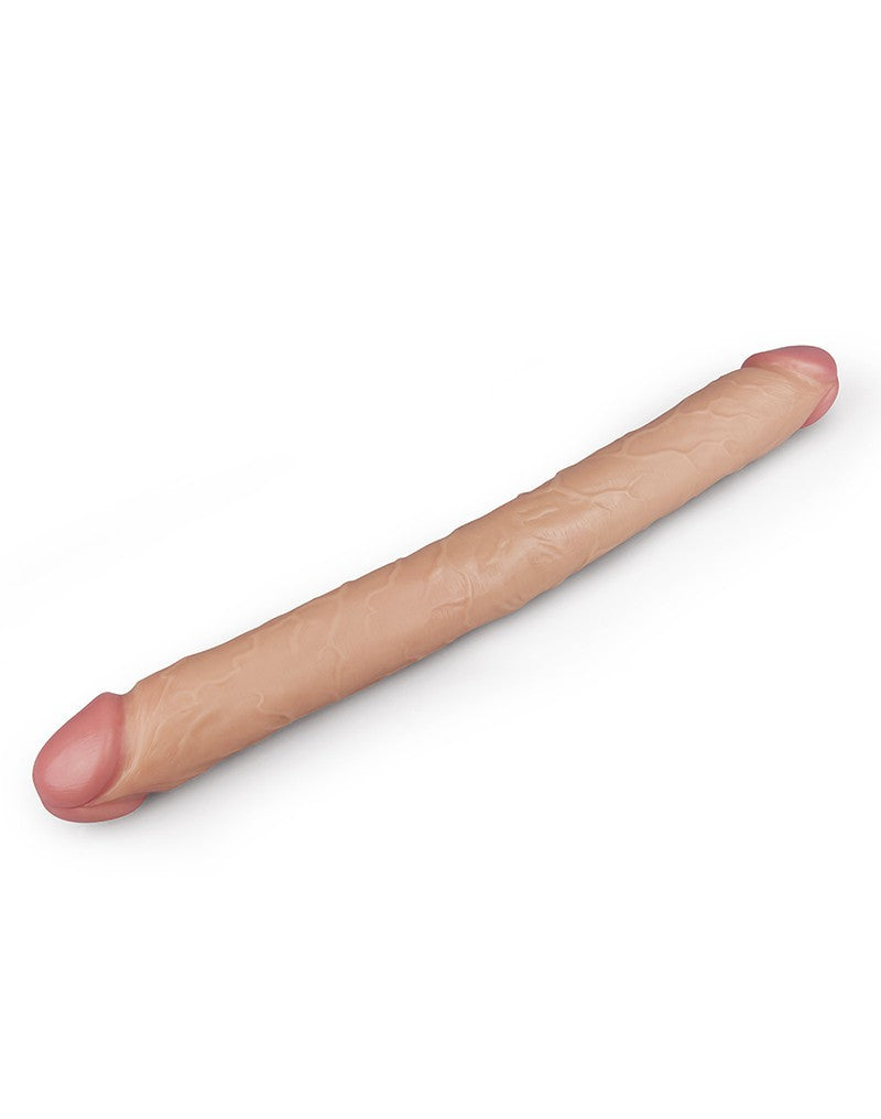 LoveToy - King Size Slim Ultra Double Dildo 45 cm - Nude