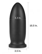 LoveToy - King Sized Anal Bomber 23 cm - Zwart