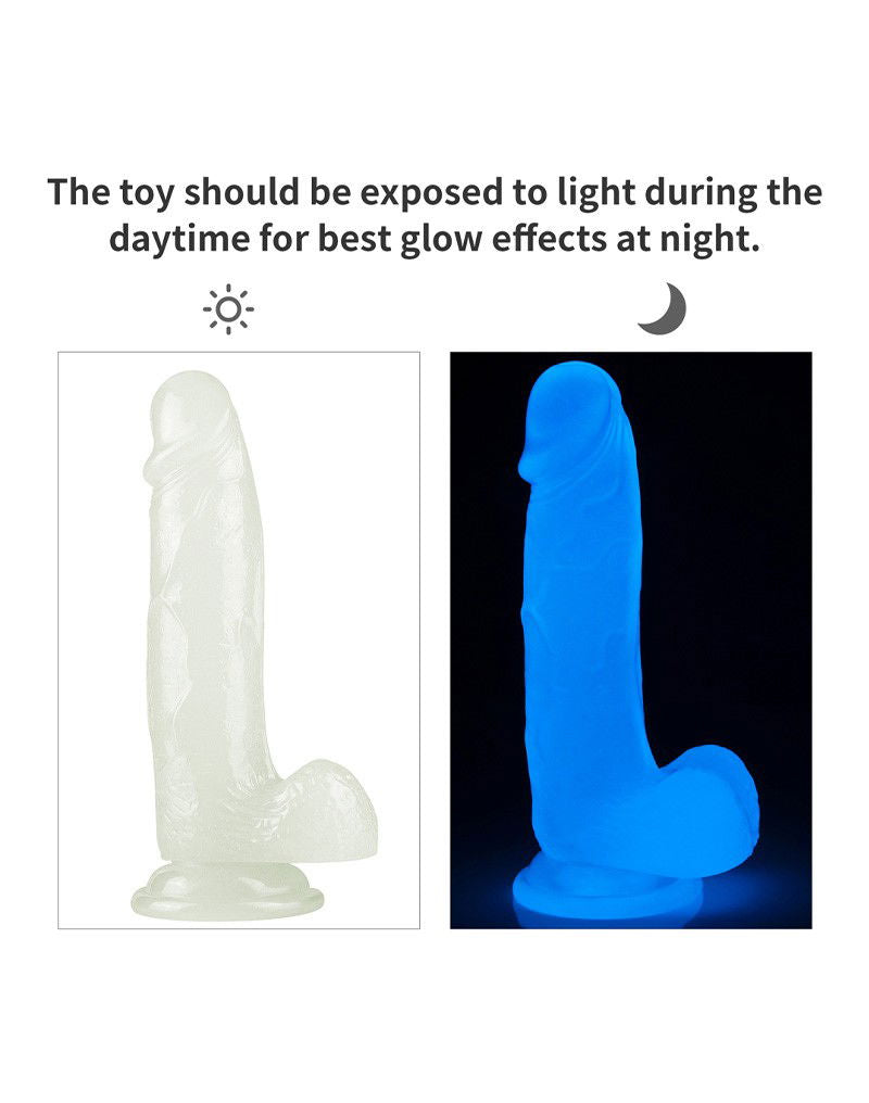 LoveToy - Lumino Play Dildo 19 cm - Glow in the Dark