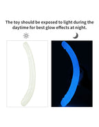 LoveToy - Lumino Play Dubbele Dildo 37 cm - Glow in the Dark