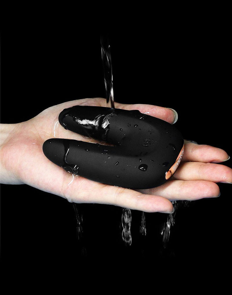 LoveToy - O-Sensual Rapture Twin - Clitoris of Tepel Vibrator - Zwart
