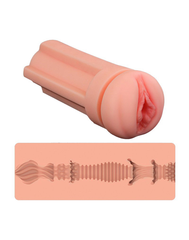 LoveToy - Pleasure Brew Blonde Ale Vagina Masturbator - Nude & Geel