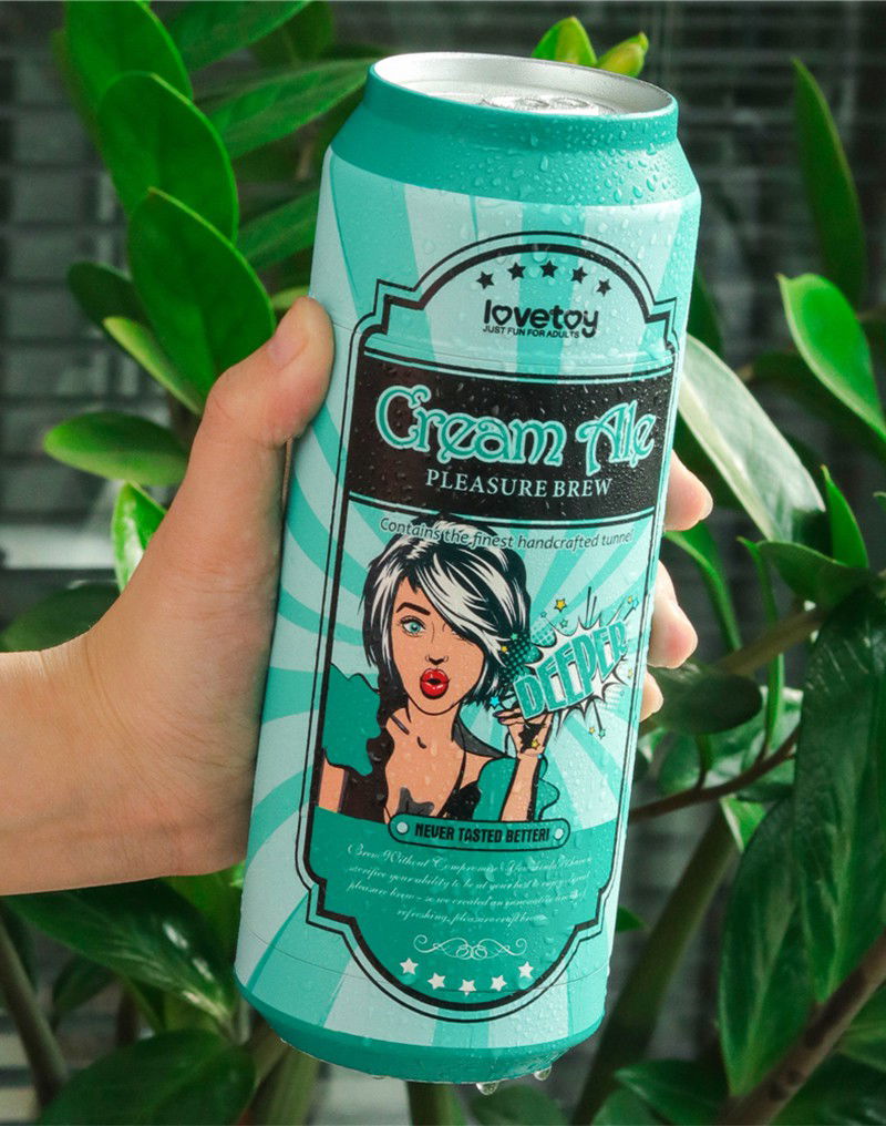 LoveToy - Pleasure Brew Cream Ale Mouth Masturbator - Groen & Nude