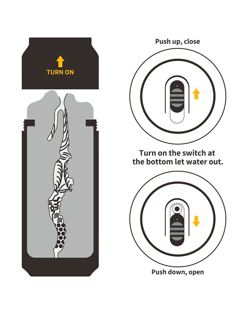 LoveToy - Pleasure Brew Cream Ale Mouth Masturbator - Groen & Nude