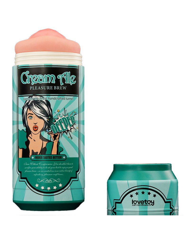 LoveToy - Pleasure Brew Cream Ale Mouth Masturbator - Groen & Nude