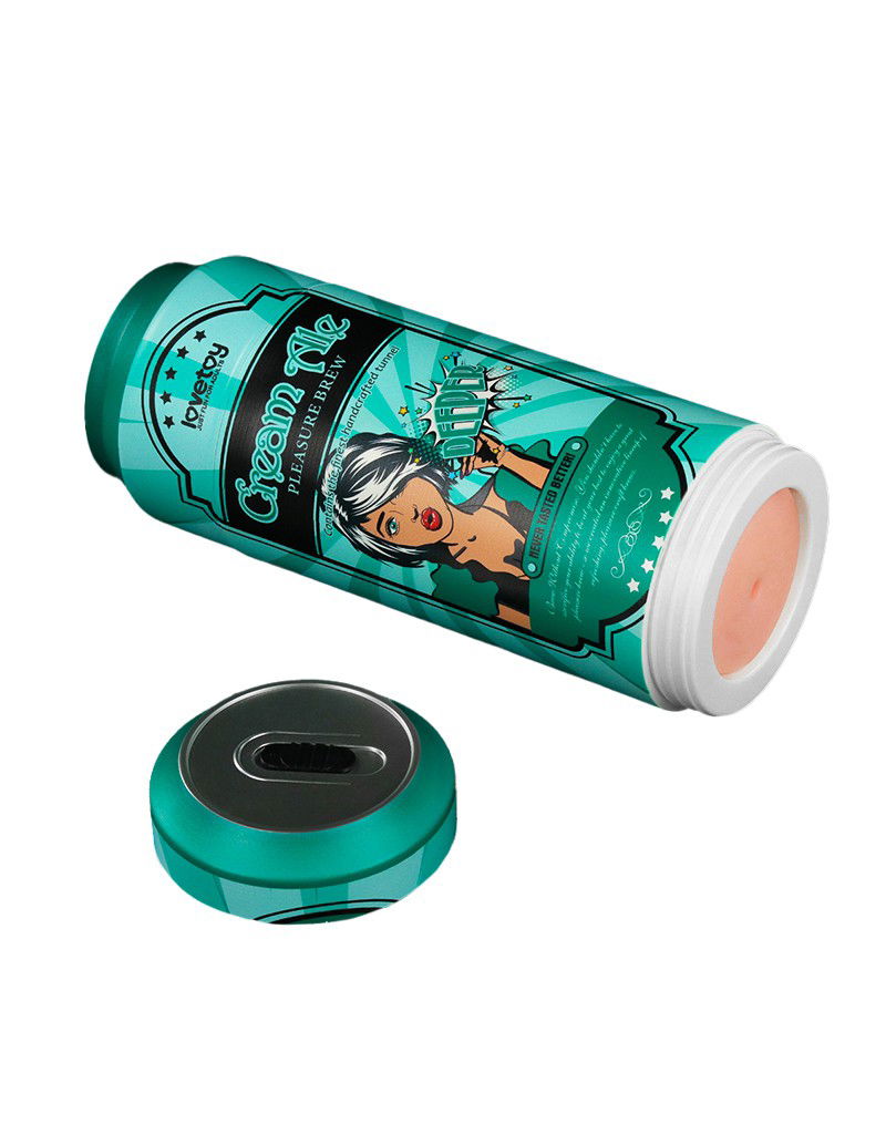 LoveToy - Pleasure Brew Cream Ale Mouth Masturbator - Groen & Nude