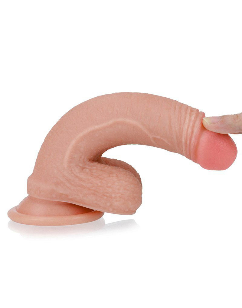 LoveToy - Realistic Dildo 18 cm - Nude