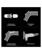 LoveToy - Ridge Knights Ring - Vibrerende Penis Sleeve - Wit