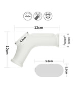 LoveToy - Silk Knights Ring - Vibrerende Penis Sleeve - Wit