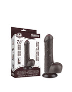 LoveToy - Aftrekbare dildo 18,3 cm (Ø 3,5 cm) - Zwart