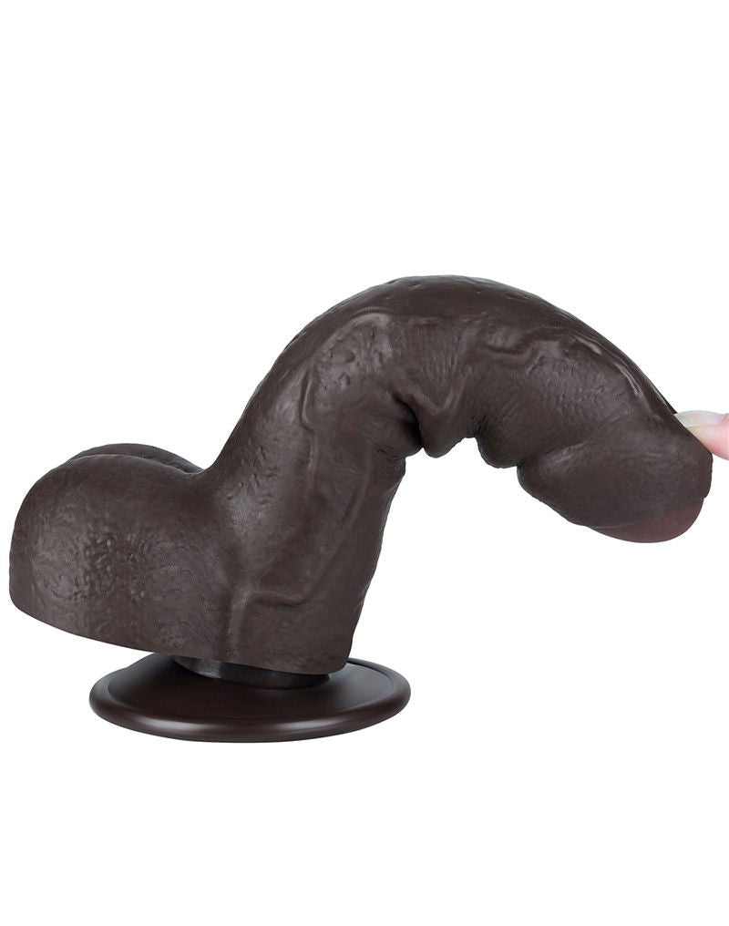 LoveToy - Aftrekbare dildo 18,3 cm (Ø 3,5 cm) - Zwart