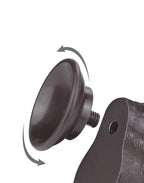 LoveToy - Aftrekbare dildo 18,3 cm (Ø 3,5 cm) - Zwart