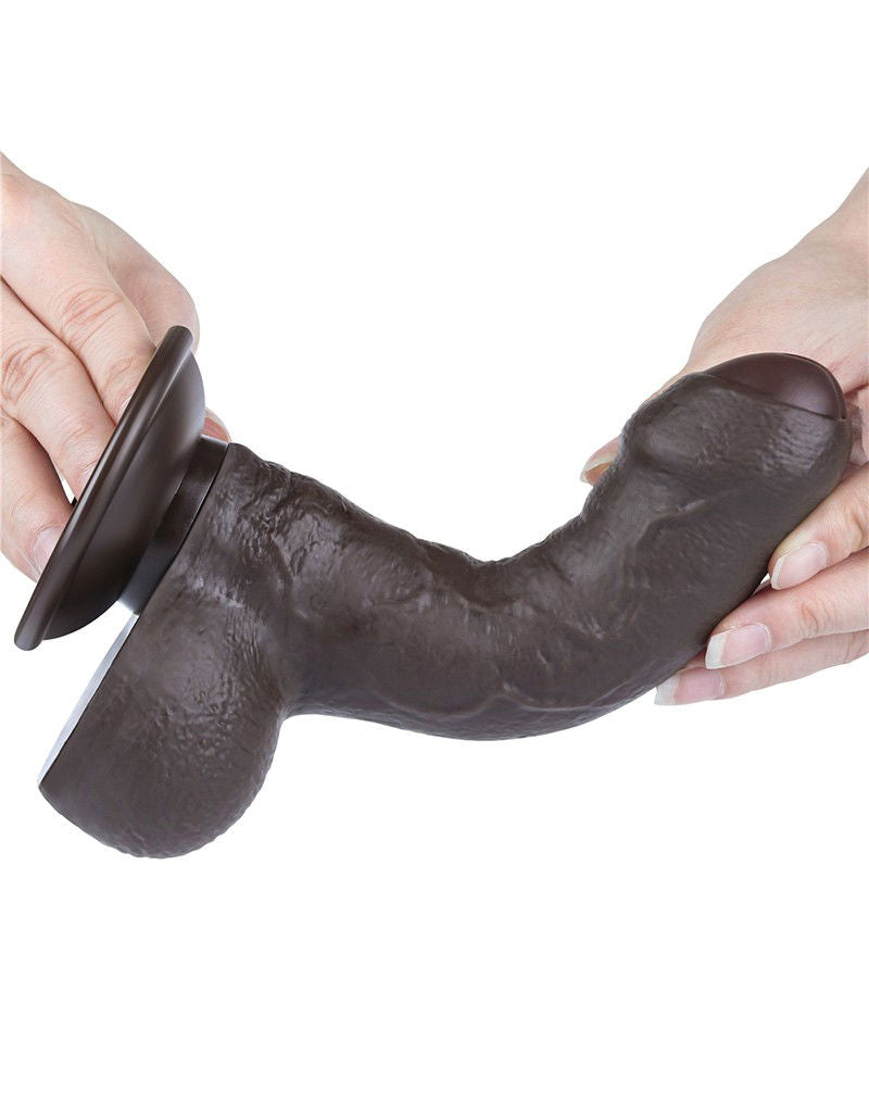 LoveToy - Aftrekbare dildo 18,3 cm (Ø 3,5 cm) - Zwart