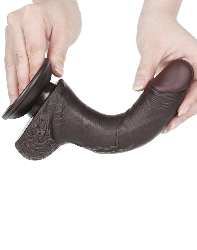 LoveToy - Aftrekbare dildo 19,5 cm (Ø 3,5 cm) - Zwart