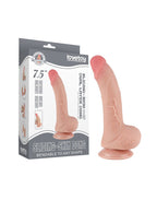 LoveToy - Aftrekbare dildo 19.5 cm (Ø 3.5 cm) - Nude