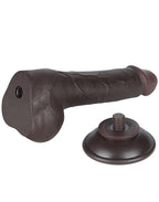 LoveToy - Aftrekbare dildo 19,5 cm (Ø 3,6 cm) - Zwart