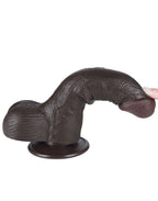 LoveToy - Aftrekbare dildo 19,5 cm (Ø 3,7 cm) - Zwart
