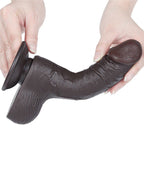 LoveToy - Aftrekbare dildo 19,5 cm (Ø 3,7 cm) - Zwart