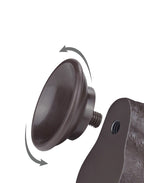 LoveToy - Aftrekbare dildo 20 cm (Ø 3,8 cm) - Zwart