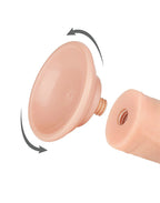 LoveToy - Glijdende Huid Dildo 20 cm (Ø 3.8 cm) - Nude