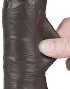 LoveToy - Aftrekbare dildo 20 cm (Ø 3,9 cm) - Zwart