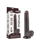 LoveToy - Aftrekbare dildo 22 cm (Ø 3,7 cm) - Zwart