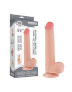 LoveToy - Aftrekbare dildo 22 cm (Ø 3.7 cm) - Nude