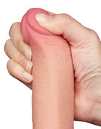 LoveToy - Aftrekbare dildo 22 cm (Ø 3.7 cm) - Nude