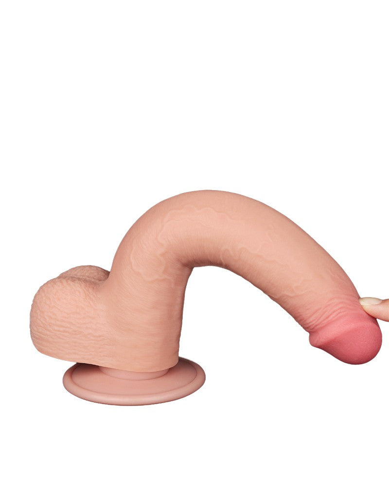 LoveToy - Aftrekbare dildo 22 cm (Ø 3.7 cm) - Nude
