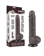 LoveToy - Aftrekbare dildo 24 cm (Ø 4,3 cm) - Zwart