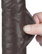 LoveToy - Aftrekbare dildo 24 cm (Ø 4,3 cm) - Zwart