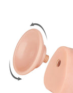 LoveToy - Glijdende Huid Dildo 24 cm (Ø 4.3 cm) - Nude