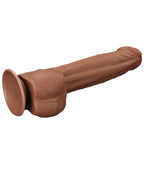 LoveToy - Sliding Skin Dildo 29 cm - Bruin