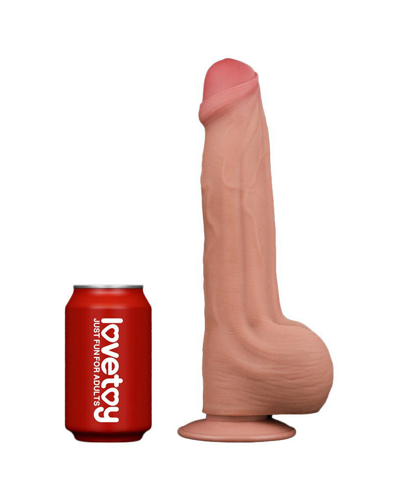 LoveToy - Sliding Skin Dildo 29 cm - Nude