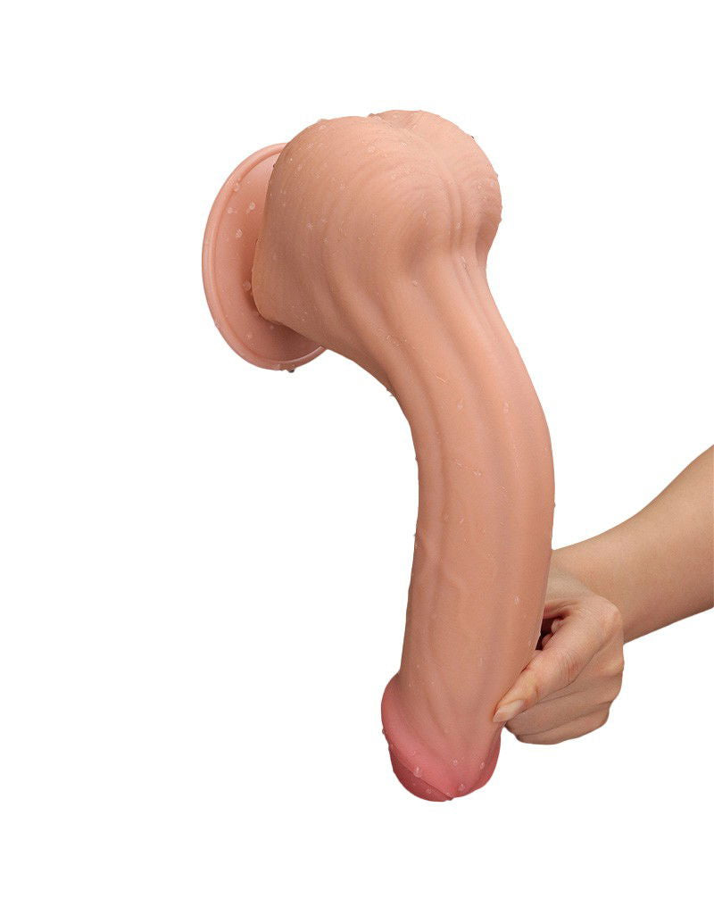 LoveToy - Sliding Skin Dildo 29 cm - Nude