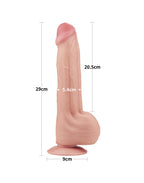 LoveToy - Sliding Skin Dildo 29 cm - Nude