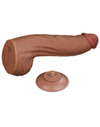 LoveToy - Sliding Skin Dildo 31 cm - Bruin