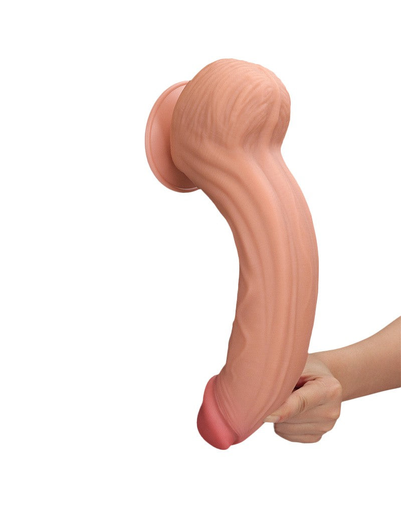 LoveToy - Sliding Skin Dildo 31 cm - Nude