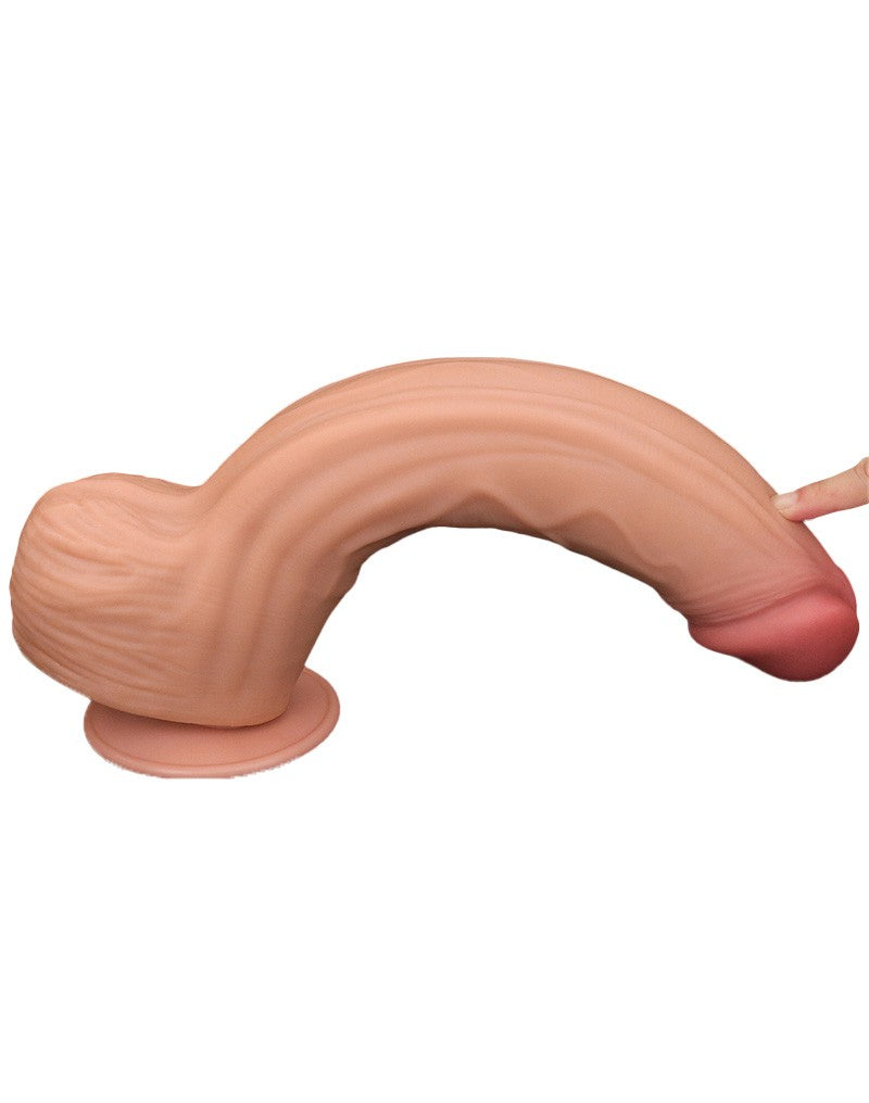 LoveToy - Sliding Skin Dildo 31 cm - Nude