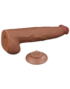 LoveToy - Sliding Skin Dildo 34 cm - Brown