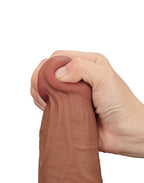 LoveToy - Sliding Skin Dildo 34 cm - Brown