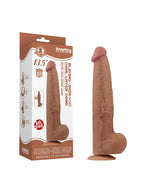 LoveToy - Sliding Skin Dildo 34 cm - Brown