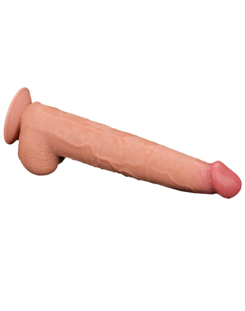 LoveToy - Sliding Skin Dildo 34 cm - Nude
