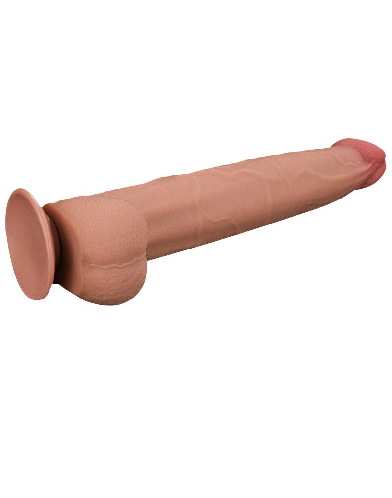 LoveToy - Sliding Skin Dildo 34 cm - Nude