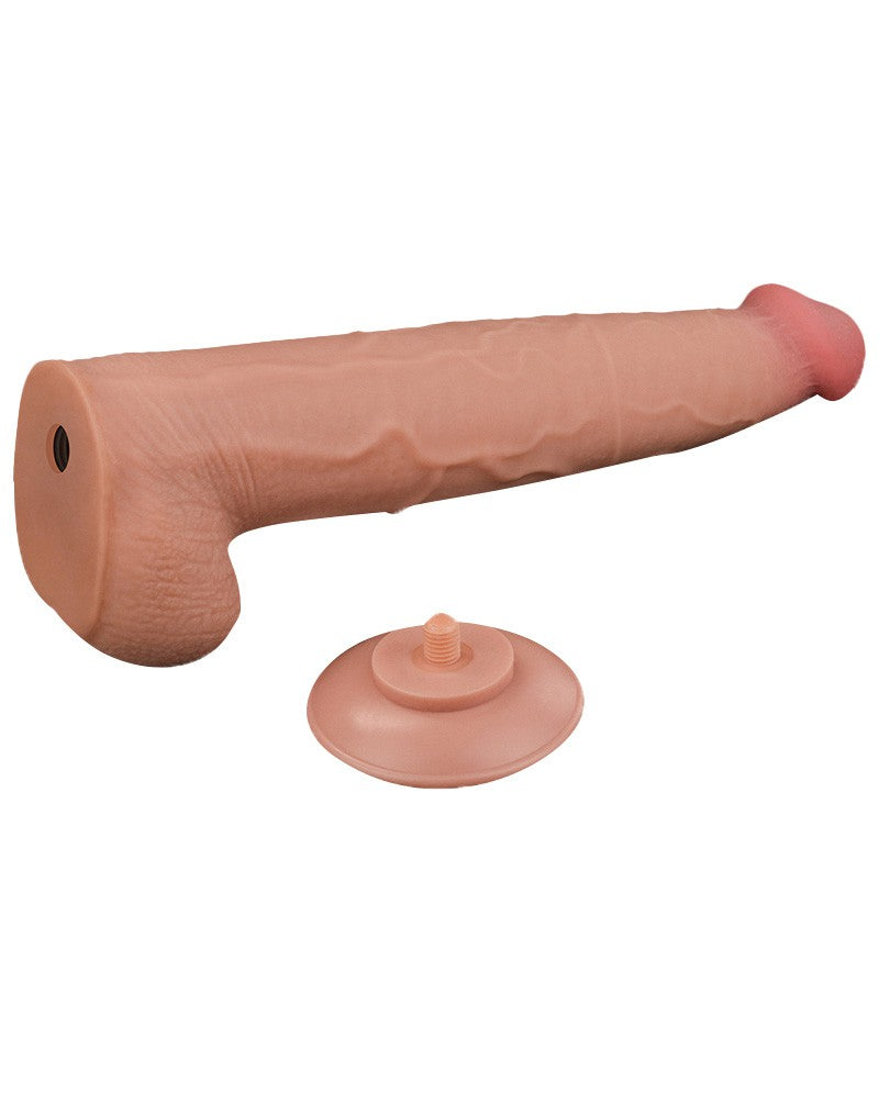 LoveToy - Sliding Skin Dildo 34 cm - Nude
