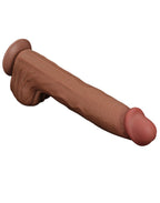 LoveToy - Sliding Skin Dildo 36 cm - Bruin