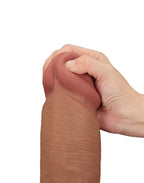 LoveToy - Sliding Skin Dildo 36 cm - Bruin